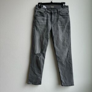Mother The Dropout Last Chance Saloon Gray High Rise Size 25 Light Distress